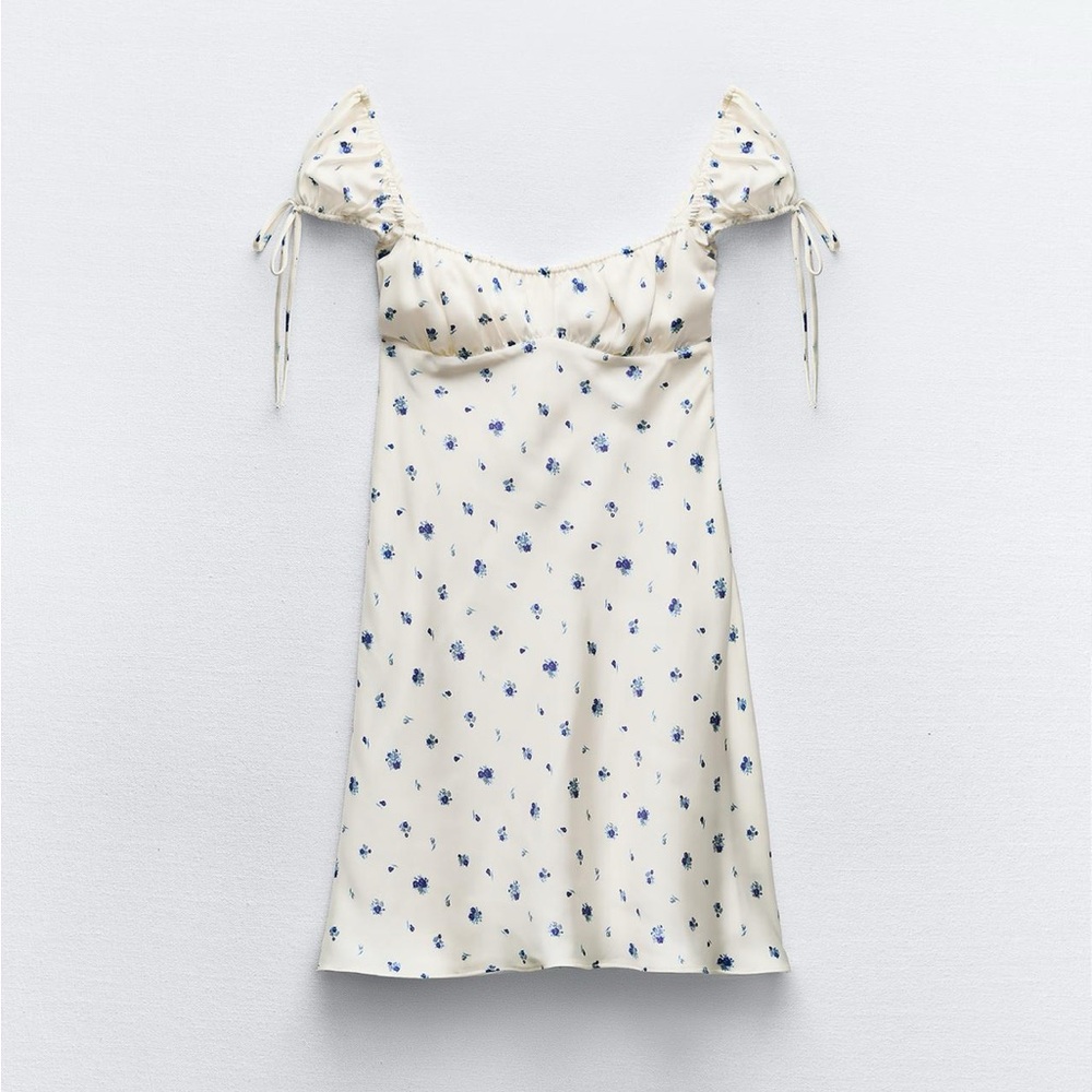 Floral Satin Dress